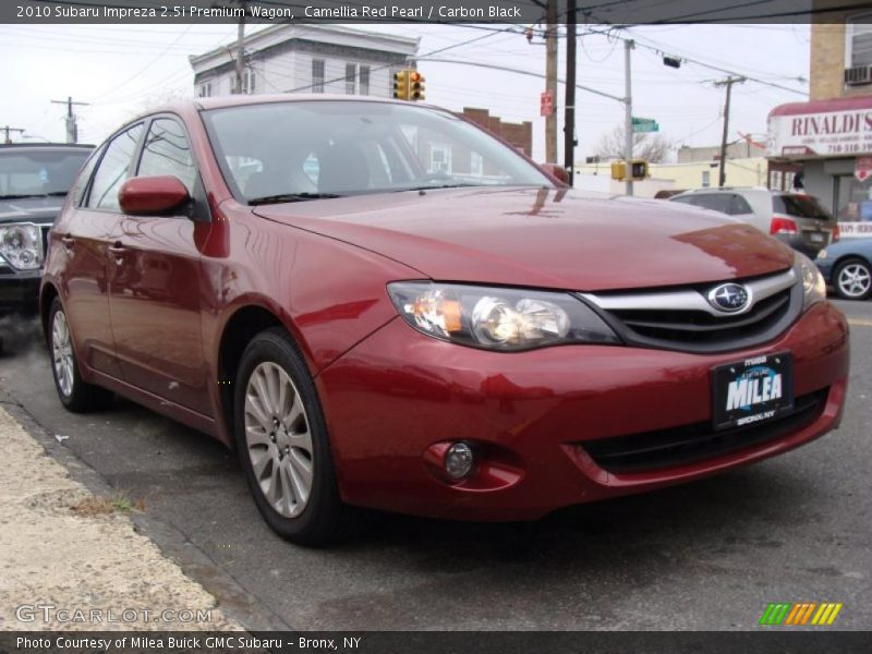 Camellia Red Pearl / Carbon Black 2010 Subaru Impreza 2.5i Premium Wagon