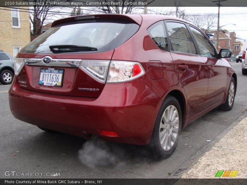 Camellia Red Pearl / Carbon Black 2010 Subaru Impreza 2.5i Premium Wagon