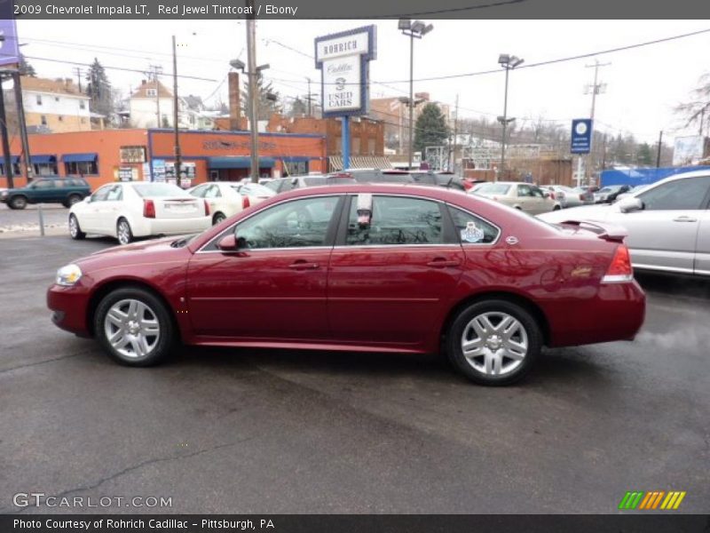 Red Jewel Tintcoat / Ebony 2009 Chevrolet Impala LT