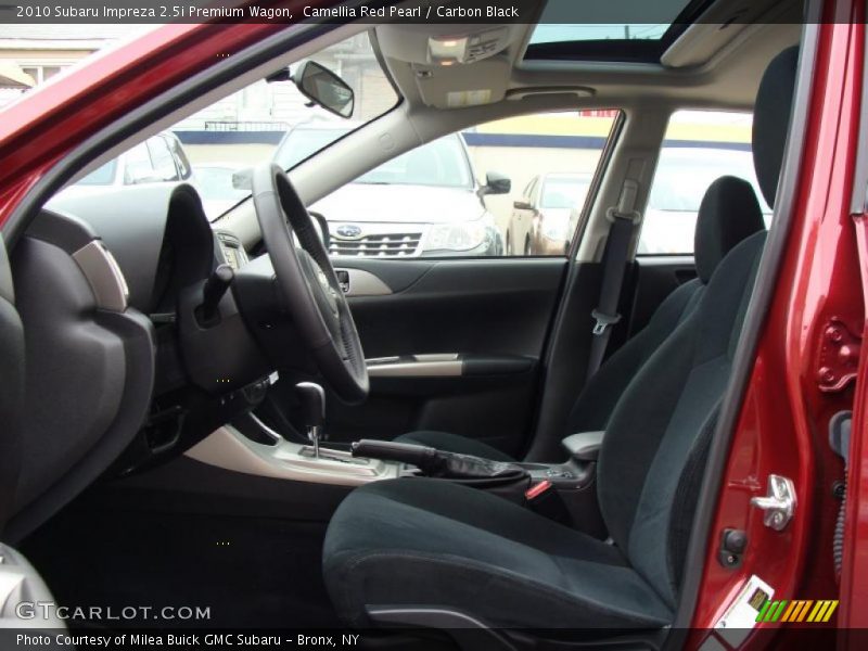 Camellia Red Pearl / Carbon Black 2010 Subaru Impreza 2.5i Premium Wagon