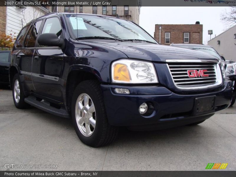 Midnight Blue Metallic / Light Gray 2007 GMC Envoy SLE 4x4