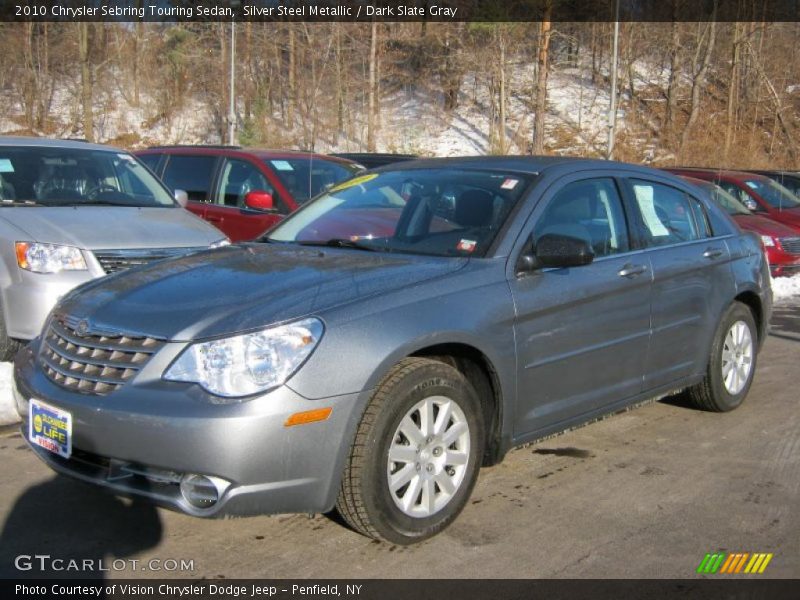 Silver Steel Metallic / Dark Slate Gray 2010 Chrysler Sebring Touring Sedan