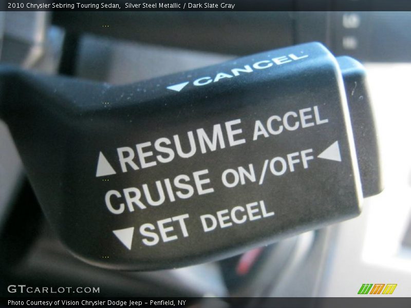 Silver Steel Metallic / Dark Slate Gray 2010 Chrysler Sebring Touring Sedan