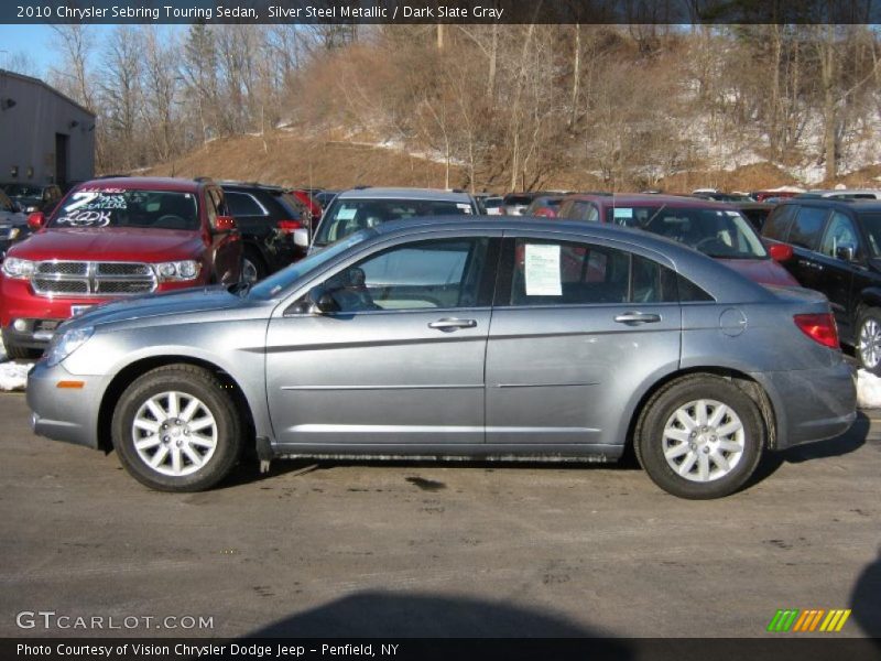 Silver Steel Metallic / Dark Slate Gray 2010 Chrysler Sebring Touring Sedan