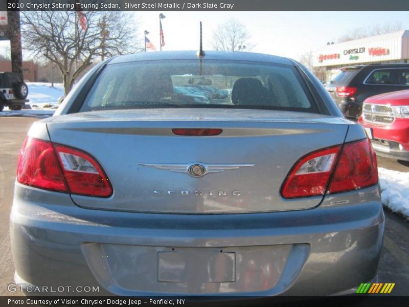 Silver Steel Metallic / Dark Slate Gray 2010 Chrysler Sebring Touring Sedan