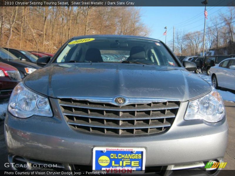 Silver Steel Metallic / Dark Slate Gray 2010 Chrysler Sebring Touring Sedan