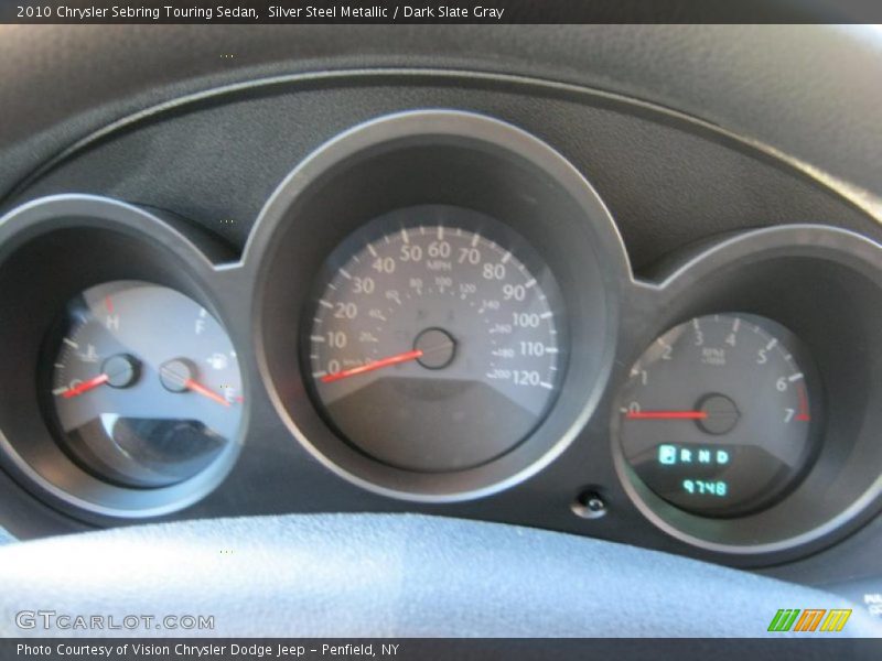 Silver Steel Metallic / Dark Slate Gray 2010 Chrysler Sebring Touring Sedan