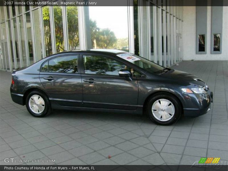 Magnetic Pearl / Ivory 2007 Honda Civic Hybrid Sedan