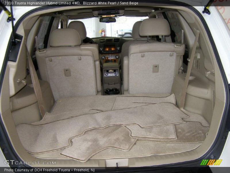 Blizzard White Pearl / Sand Beige 2010 Toyota Highlander Hybrid Limited 4WD