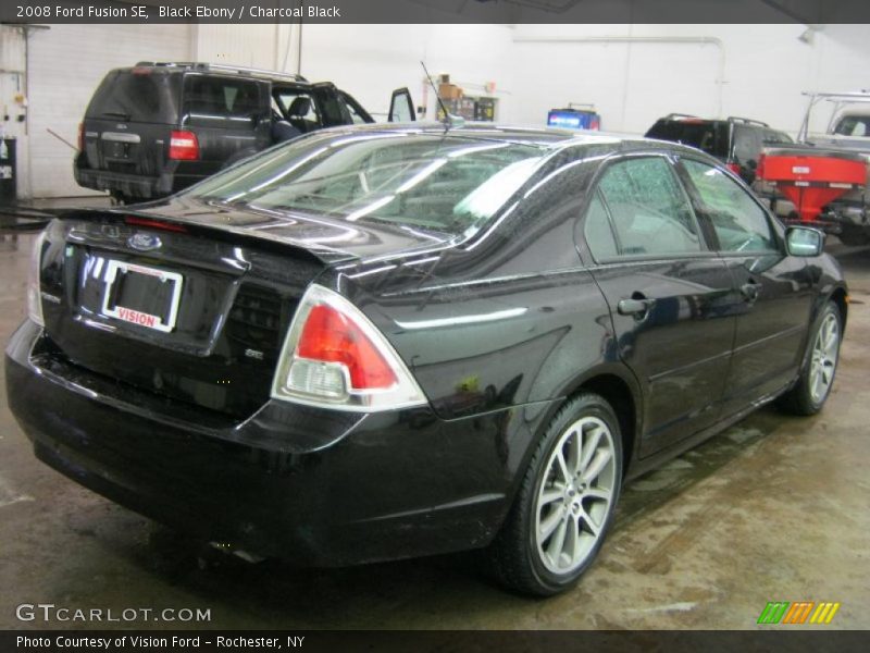 Black Ebony / Charcoal Black 2008 Ford Fusion SE