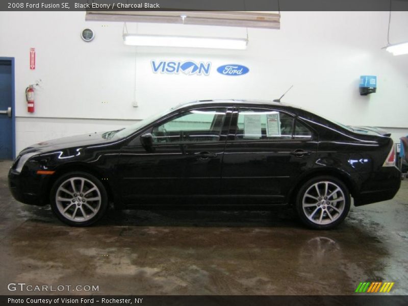 Black Ebony / Charcoal Black 2008 Ford Fusion SE