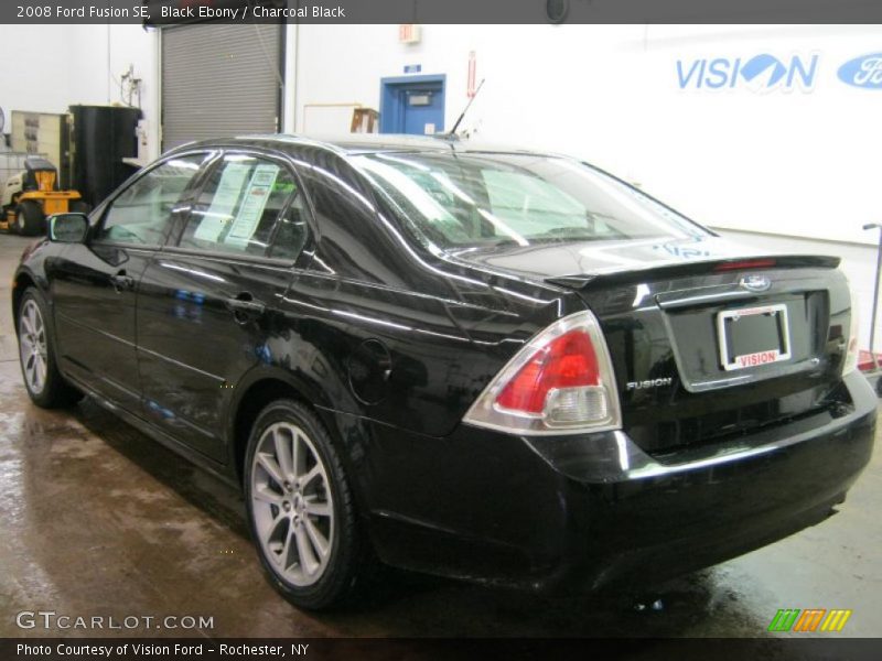 Black Ebony / Charcoal Black 2008 Ford Fusion SE