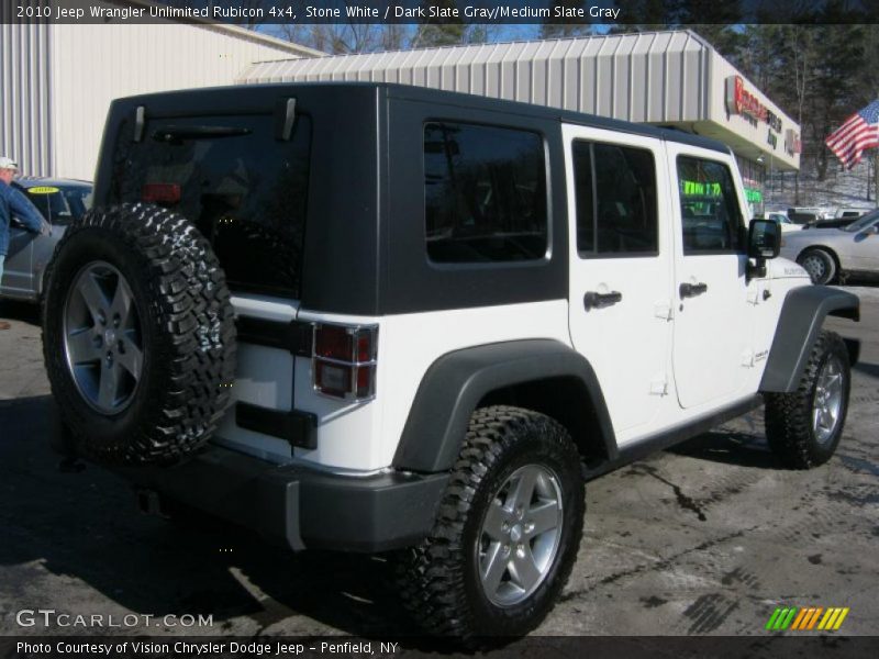Stone White / Dark Slate Gray/Medium Slate Gray 2010 Jeep Wrangler Unlimited Rubicon 4x4