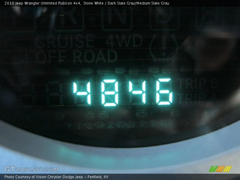 Stone White / Dark Slate Gray/Medium Slate Gray 2010 Jeep Wrangler Unlimited Rubicon 4x4