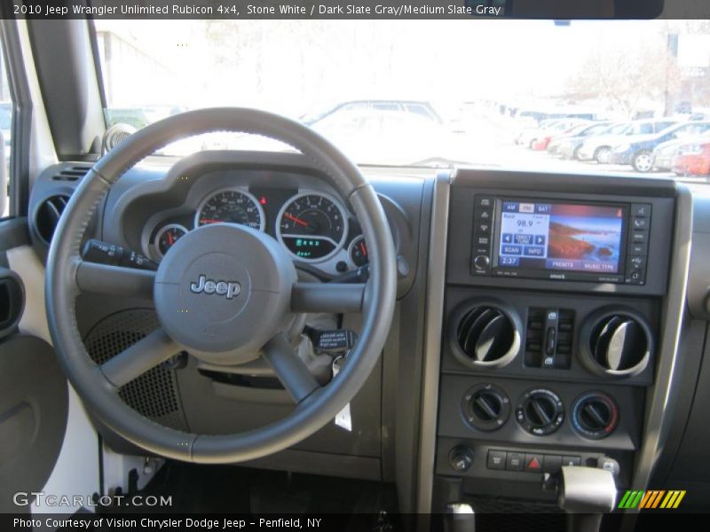 Stone White / Dark Slate Gray/Medium Slate Gray 2010 Jeep Wrangler Unlimited Rubicon 4x4