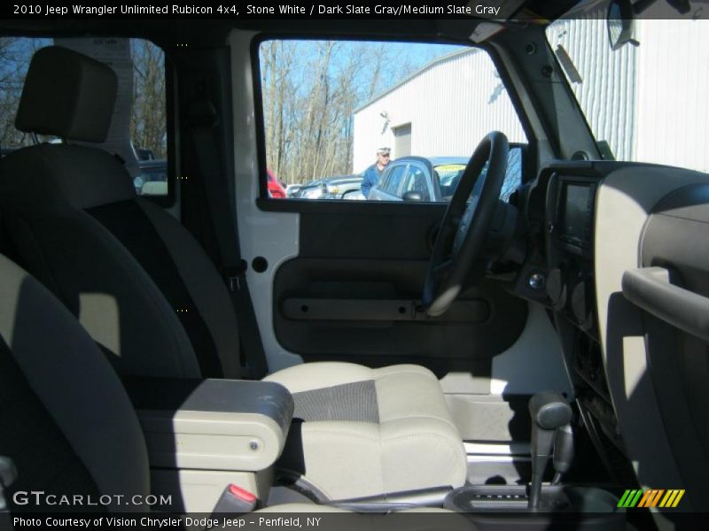 Stone White / Dark Slate Gray/Medium Slate Gray 2010 Jeep Wrangler Unlimited Rubicon 4x4