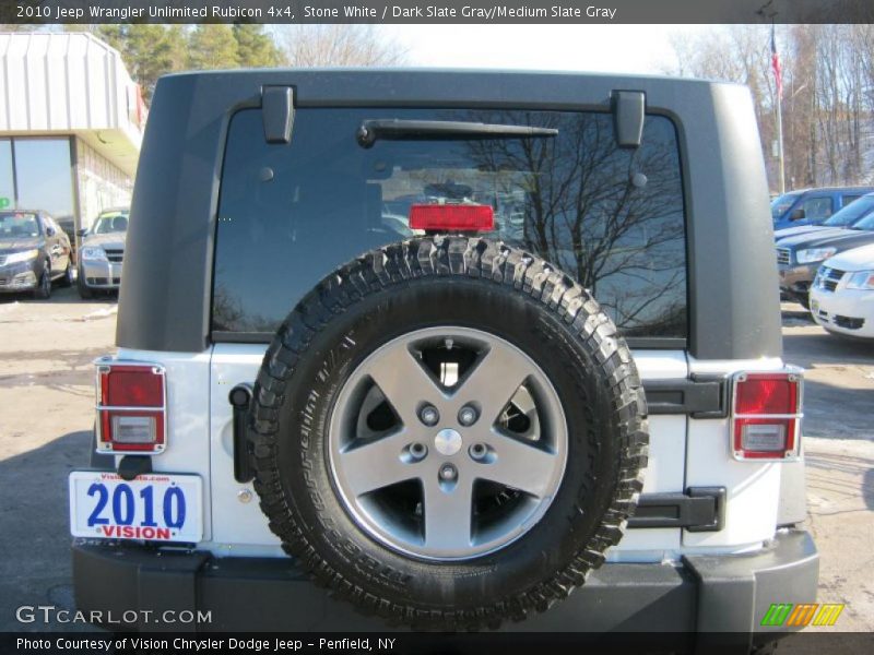 Stone White / Dark Slate Gray/Medium Slate Gray 2010 Jeep Wrangler Unlimited Rubicon 4x4