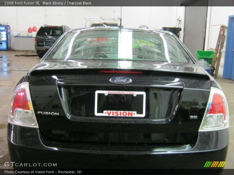 Black Ebony / Charcoal Black 2008 Ford Fusion SE