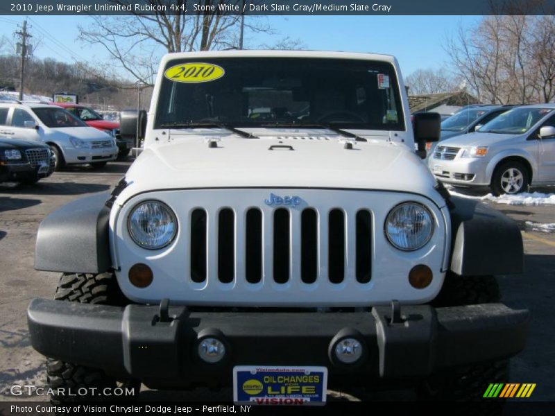 Stone White / Dark Slate Gray/Medium Slate Gray 2010 Jeep Wrangler Unlimited Rubicon 4x4