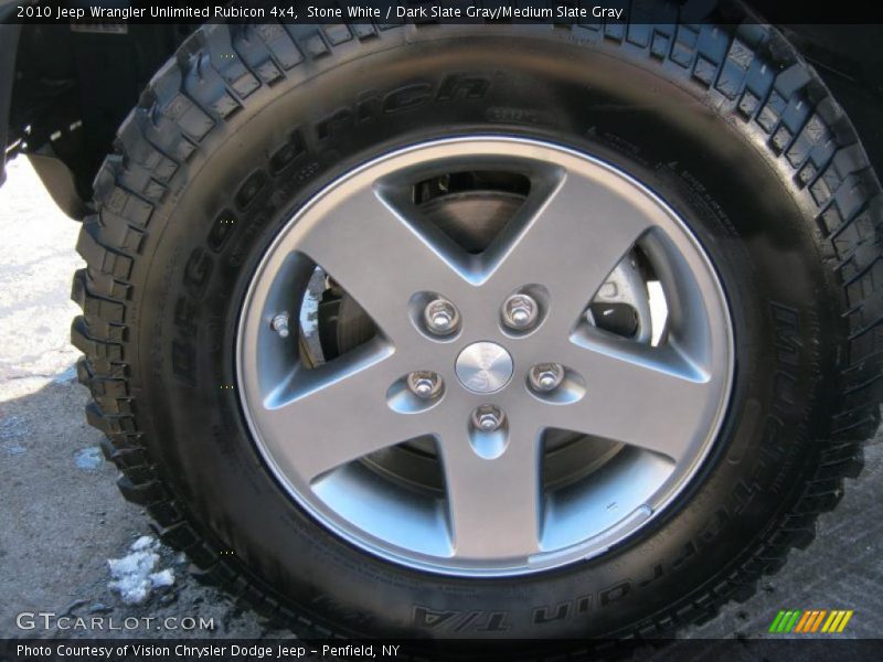 Stone White / Dark Slate Gray/Medium Slate Gray 2010 Jeep Wrangler Unlimited Rubicon 4x4