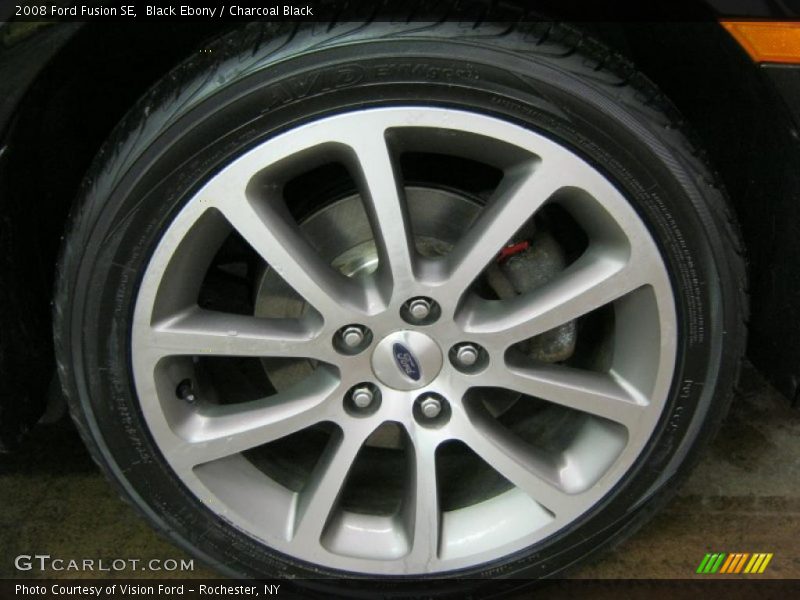 Black Ebony / Charcoal Black 2008 Ford Fusion SE