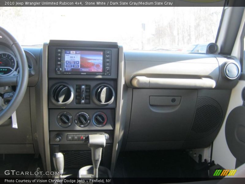 Stone White / Dark Slate Gray/Medium Slate Gray 2010 Jeep Wrangler Unlimited Rubicon 4x4