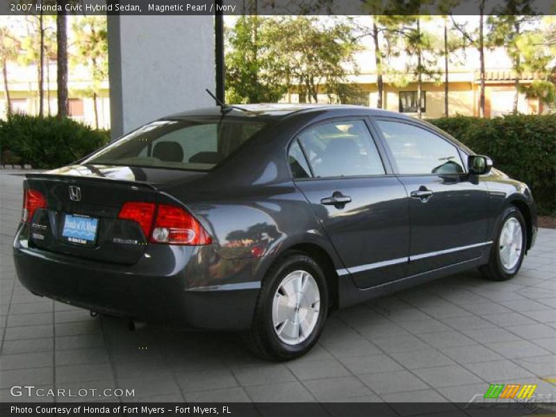 Magnetic Pearl / Ivory 2007 Honda Civic Hybrid Sedan