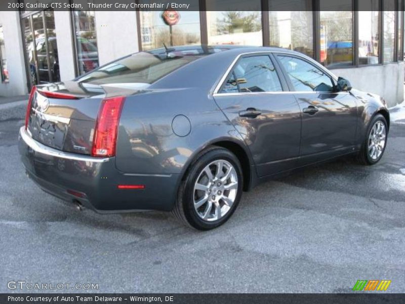 Thunder Gray Chromaflair / Ebony 2008 Cadillac CTS Sedan