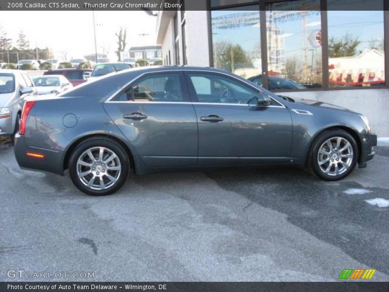 Thunder Gray Chromaflair / Ebony 2008 Cadillac CTS Sedan