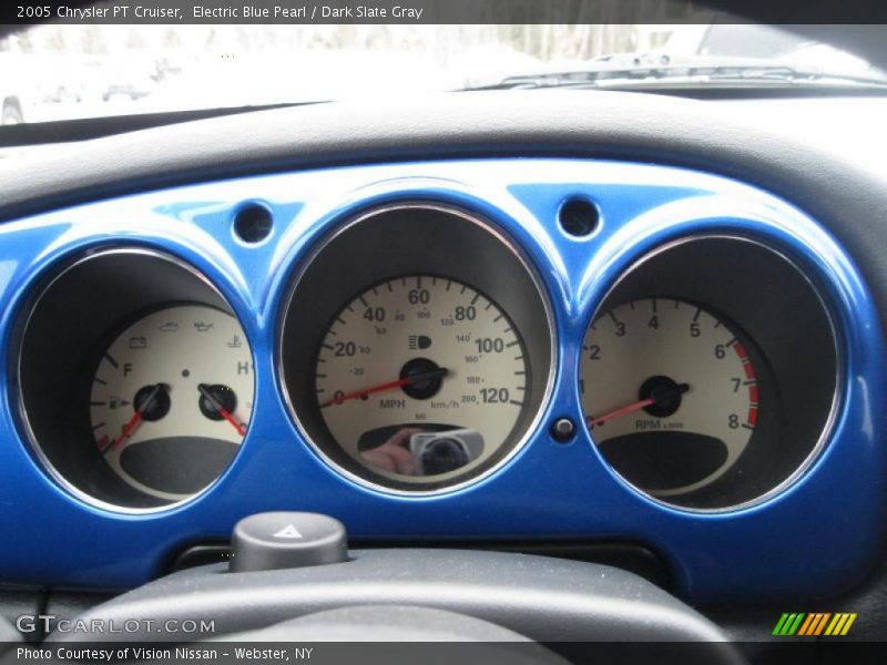 Electric Blue Pearl / Dark Slate Gray 2005 Chrysler PT Cruiser