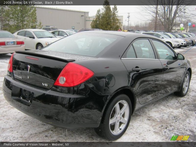 Black / Ebony Black 2008 Pontiac G6 V6 Sedan