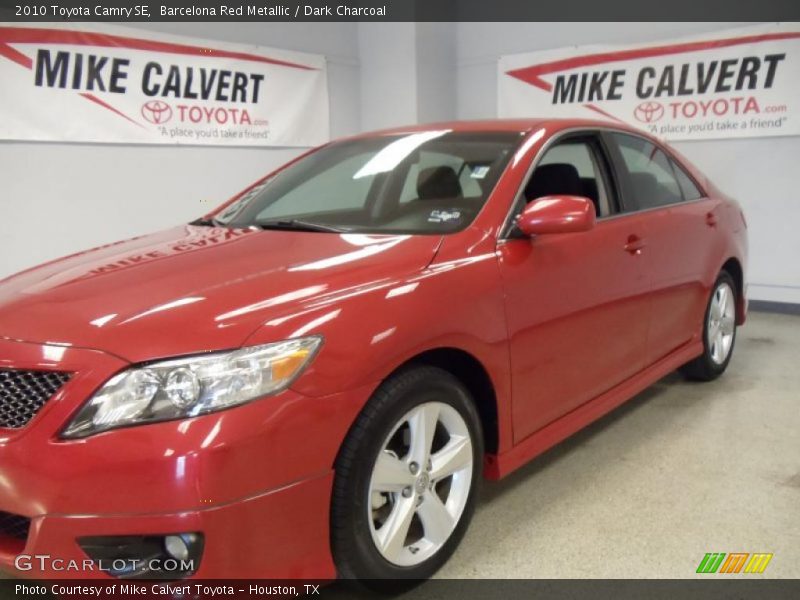 Barcelona Red Metallic / Dark Charcoal 2010 Toyota Camry SE