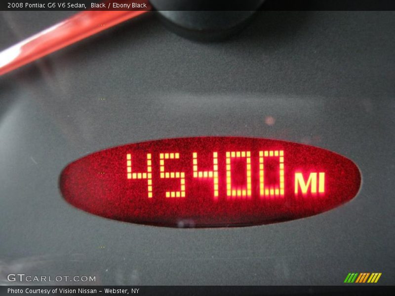Black / Ebony Black 2008 Pontiac G6 V6 Sedan
