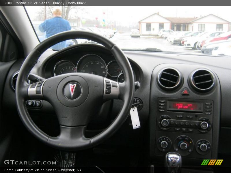 Black / Ebony Black 2008 Pontiac G6 V6 Sedan