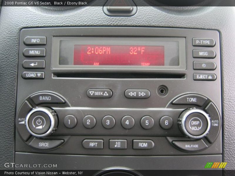 Black / Ebony Black 2008 Pontiac G6 V6 Sedan