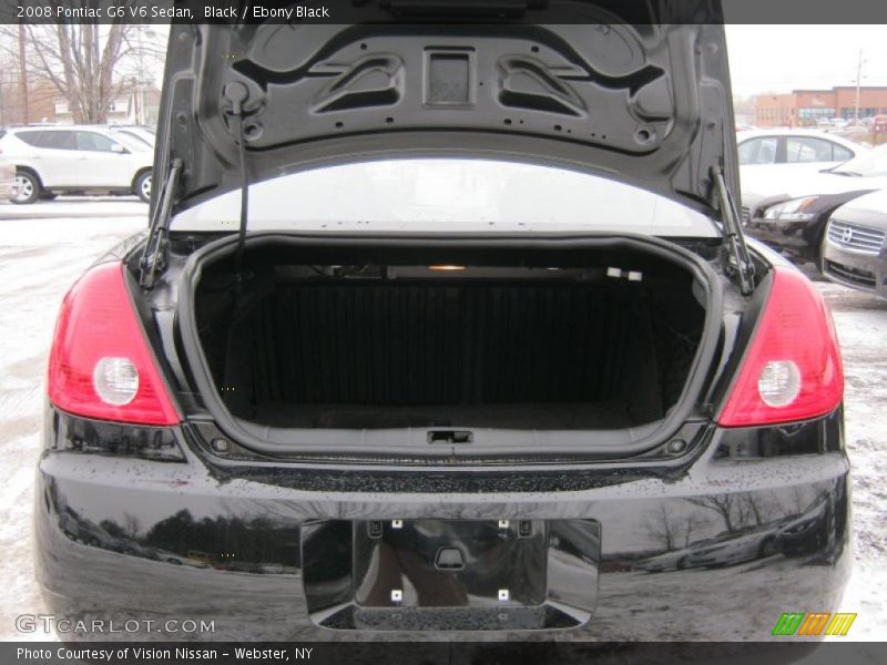 Black / Ebony Black 2008 Pontiac G6 V6 Sedan