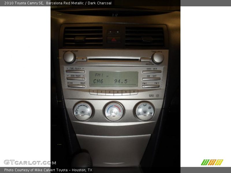 Barcelona Red Metallic / Dark Charcoal 2010 Toyota Camry SE