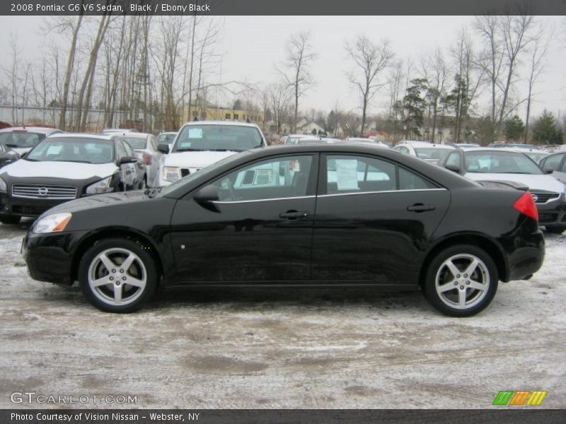 Black / Ebony Black 2008 Pontiac G6 V6 Sedan