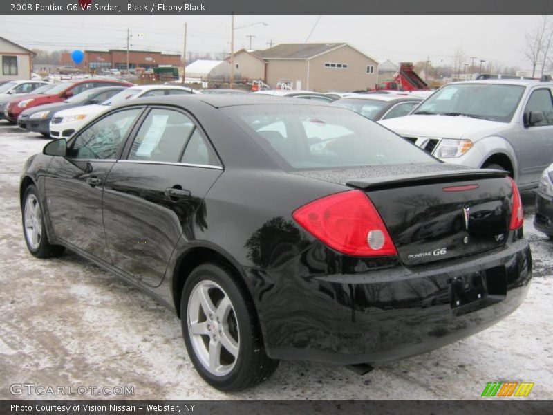 Black / Ebony Black 2008 Pontiac G6 V6 Sedan