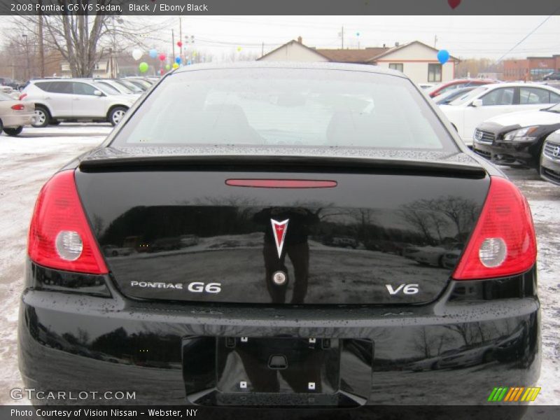 Black / Ebony Black 2008 Pontiac G6 V6 Sedan