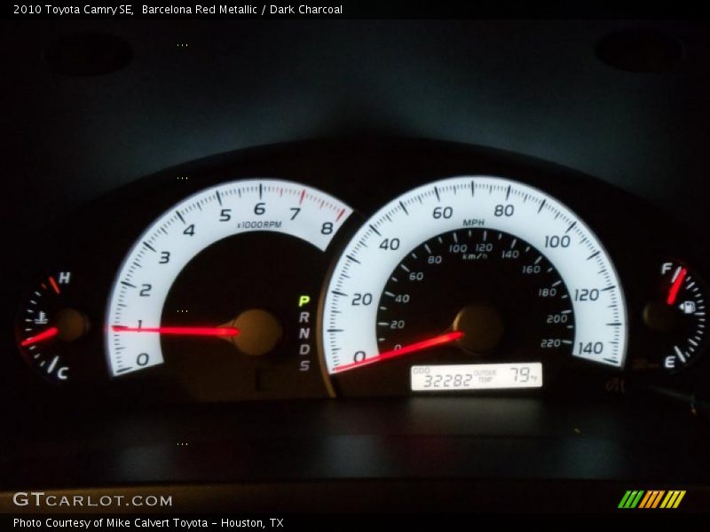 Barcelona Red Metallic / Dark Charcoal 2010 Toyota Camry SE