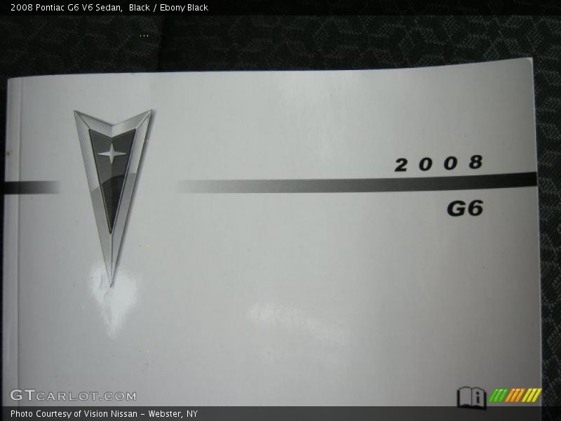 Black / Ebony Black 2008 Pontiac G6 V6 Sedan