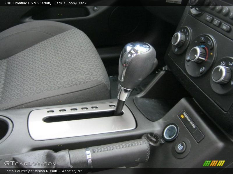 Black / Ebony Black 2008 Pontiac G6 V6 Sedan