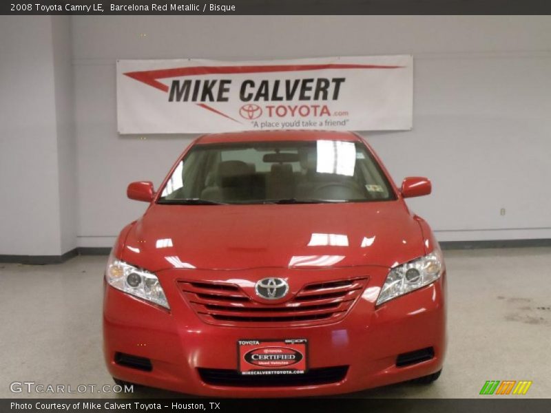 Barcelona Red Metallic / Bisque 2008 Toyota Camry LE