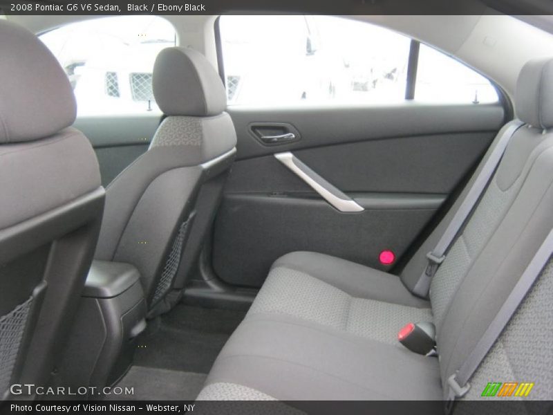 Black / Ebony Black 2008 Pontiac G6 V6 Sedan