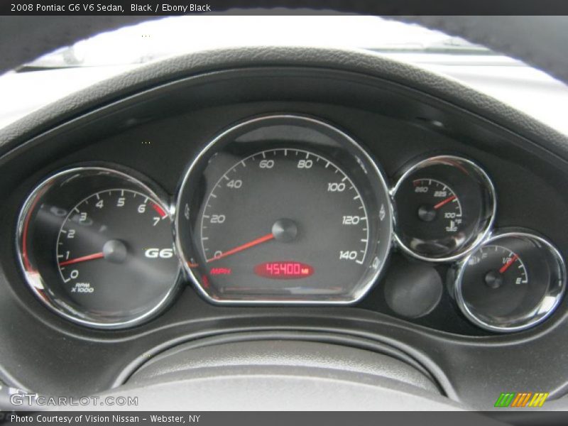 Black / Ebony Black 2008 Pontiac G6 V6 Sedan
