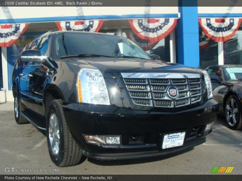 Black Raven / Ebony 2008 Cadillac Escalade ESV AWD