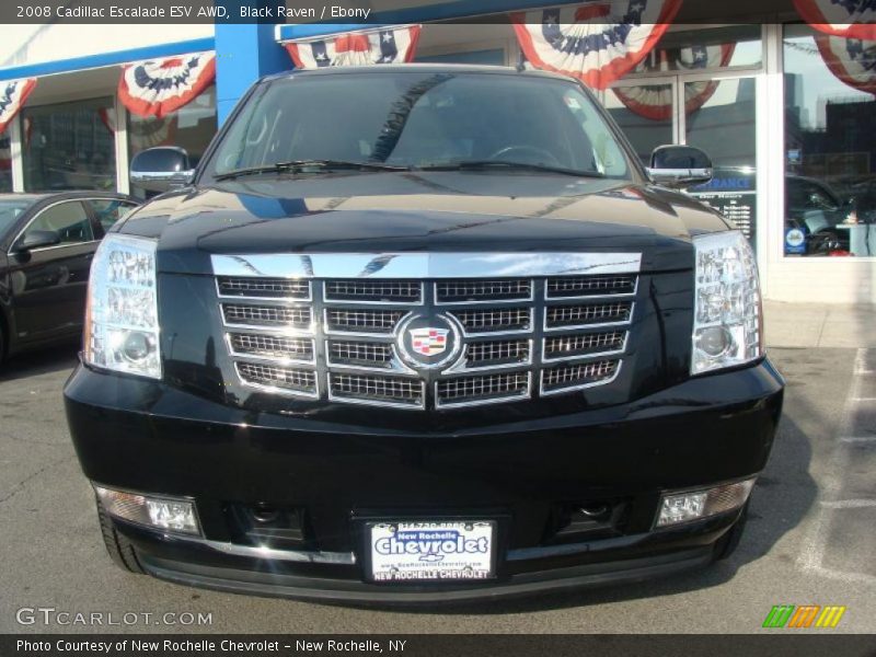 Black Raven / Ebony 2008 Cadillac Escalade ESV AWD