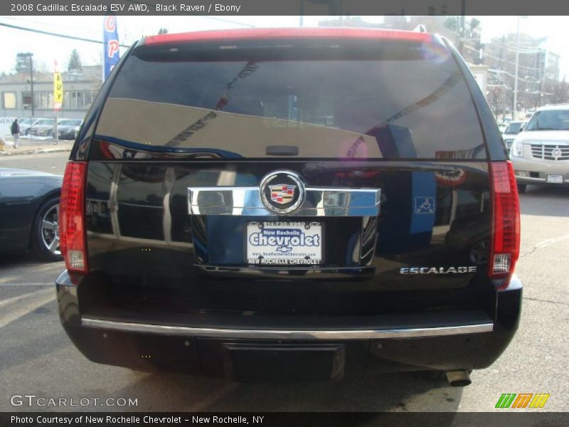 Black Raven / Ebony 2008 Cadillac Escalade ESV AWD