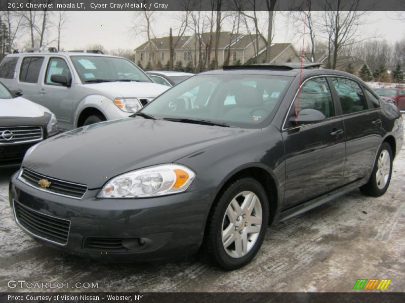 Cyber Gray Metallic / Gray 2010 Chevrolet Impala LT